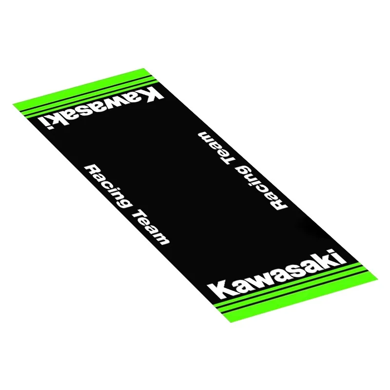 Aangepaste Kawasaki Ninja motorfiets parkeermat antislip garagekleed waterdicht racen moto display tapijt decoratie mat