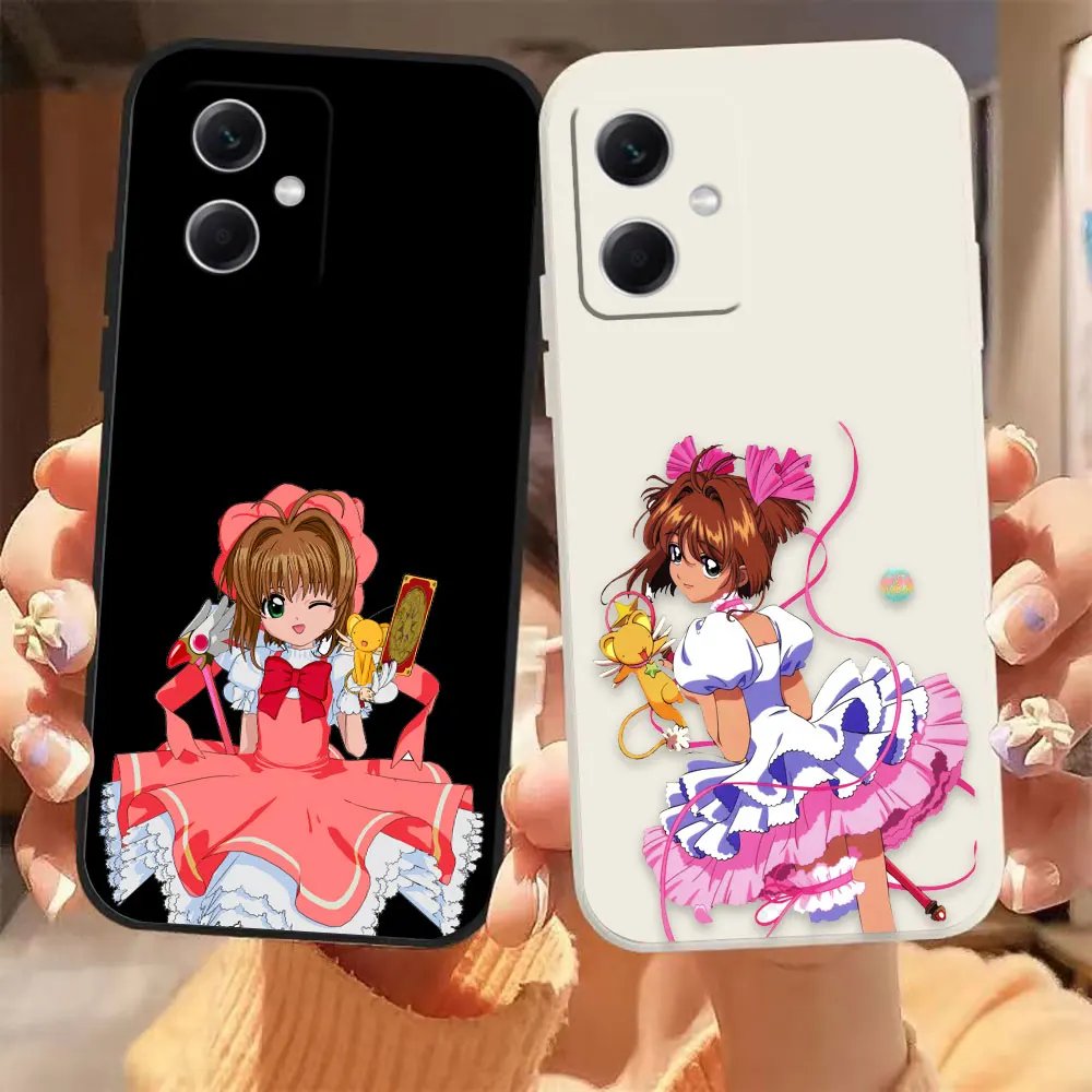 Sakura Kinomoto Cardcaptor Sakura Phone Case For Redmi Note 9 12 11 11T 12S 11S 10 8 PRO PLUS 4G 5G silicone Case Fundas Shell