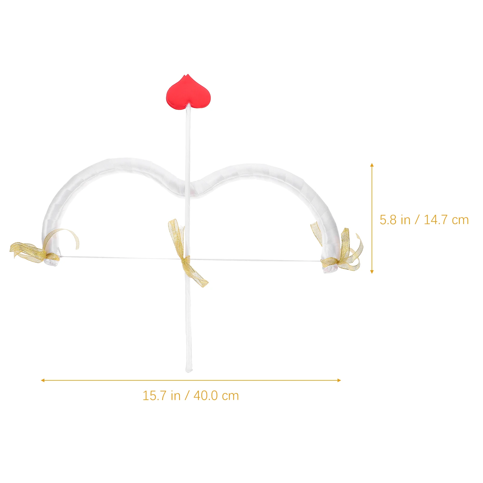 Conjunto de disfraz de Cupido con flecha de lazo para fiesta de San Valentín, traje para mujeres y hombres, accesorio para actuación en escenario, Idea de regalo