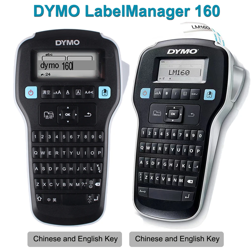 

DYMO LM160 LM-160 Dymo LabelManager 160 Label Printer for 6mm/9mm/12mm 45013 45010 45018 45021 45023 40913 43613 D1 Labels