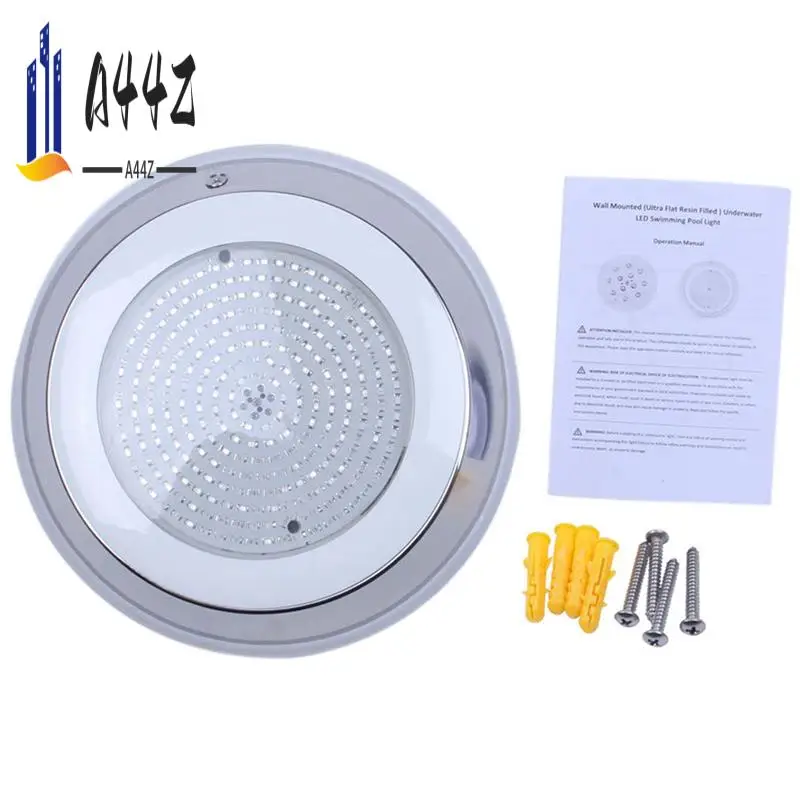 

A44Z-10X 18W Stainless+PC Filled LED Swimming Pool Lights RGB Multi-Color 12V