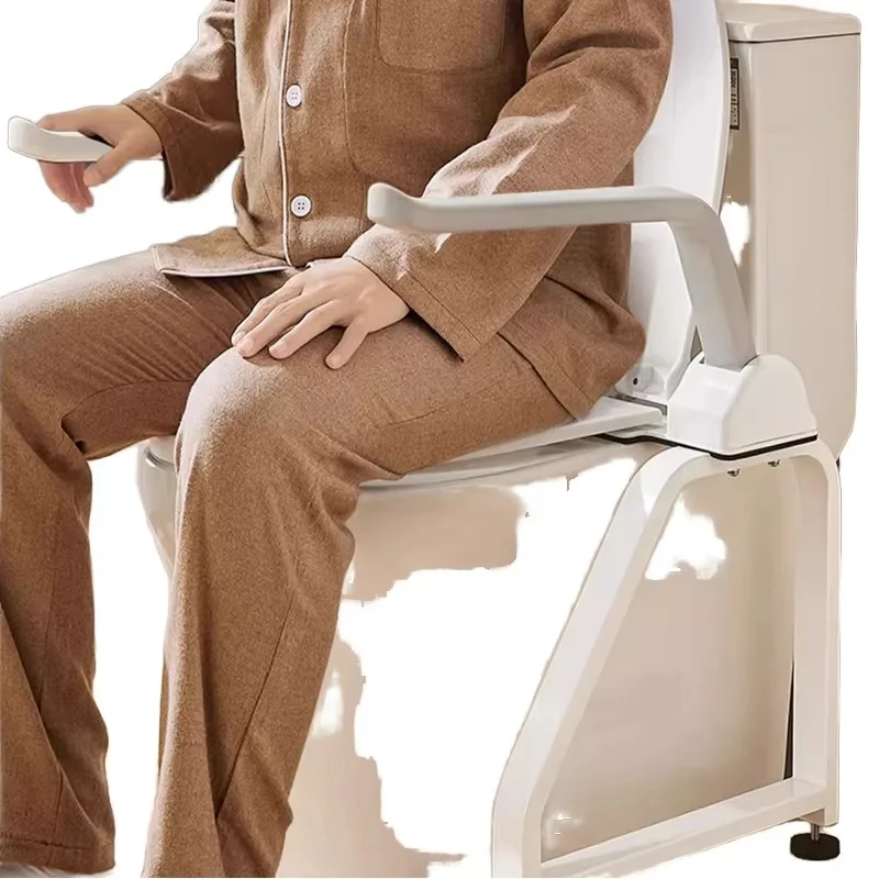 Easy Installation Anti-Slip Electric Safety Hand Rails WC Armrest for Disabled Pregnant Toilet Safety Frame Rails for Bathroom