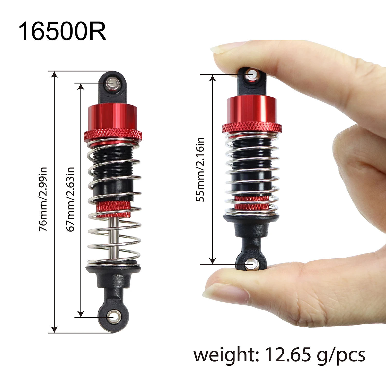 MJX Hyper Go 1/16 16210 16209 16208 Schokdempers Voor Achter Hydraulische Schokdempers RC Auto Voorraad Ruimte Onderdelen 16500R 16510R