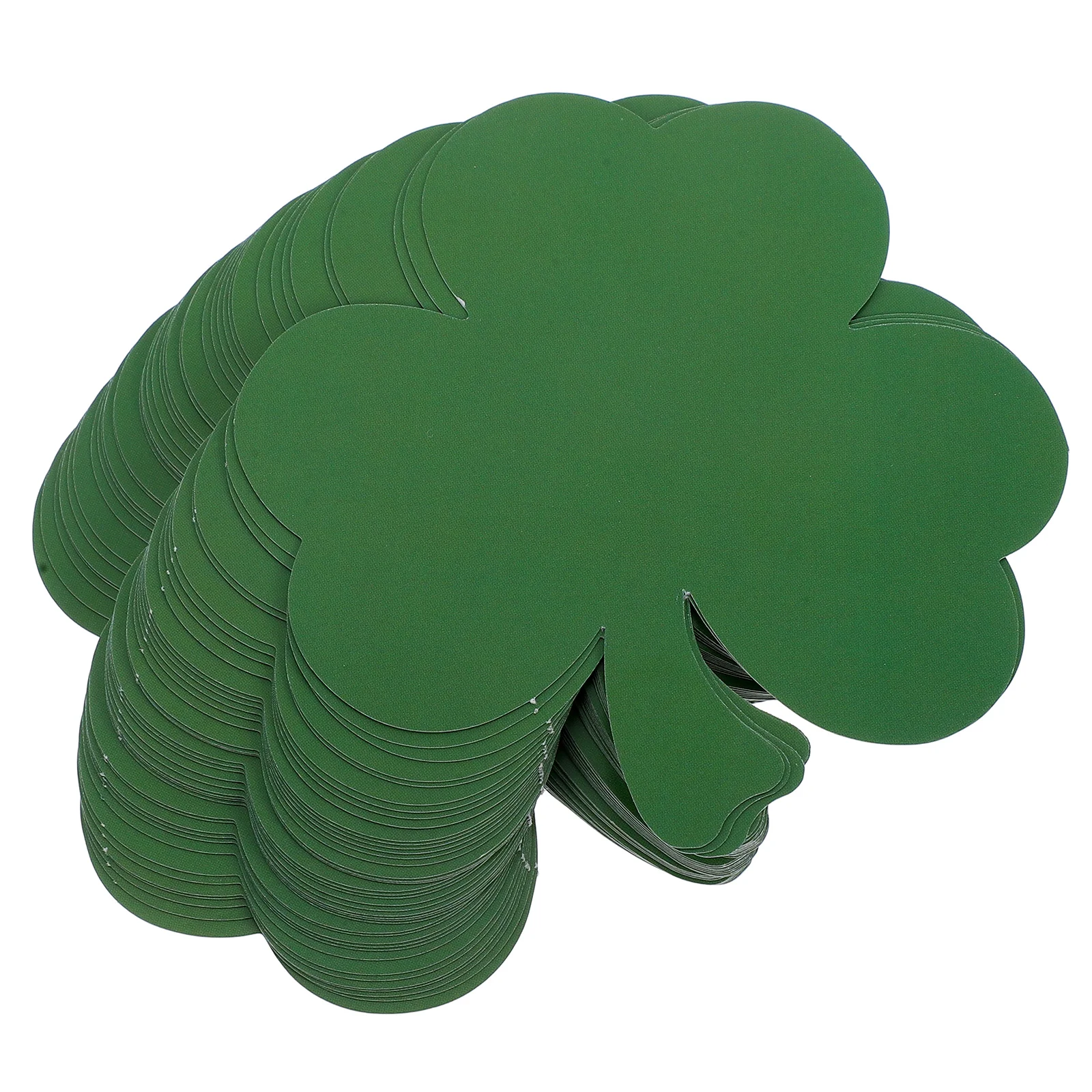 

40 Pcs Handwritten Card St Patricks Day Table Wood Sign Shamrock Wooden Irish Decorations Heart-shaped