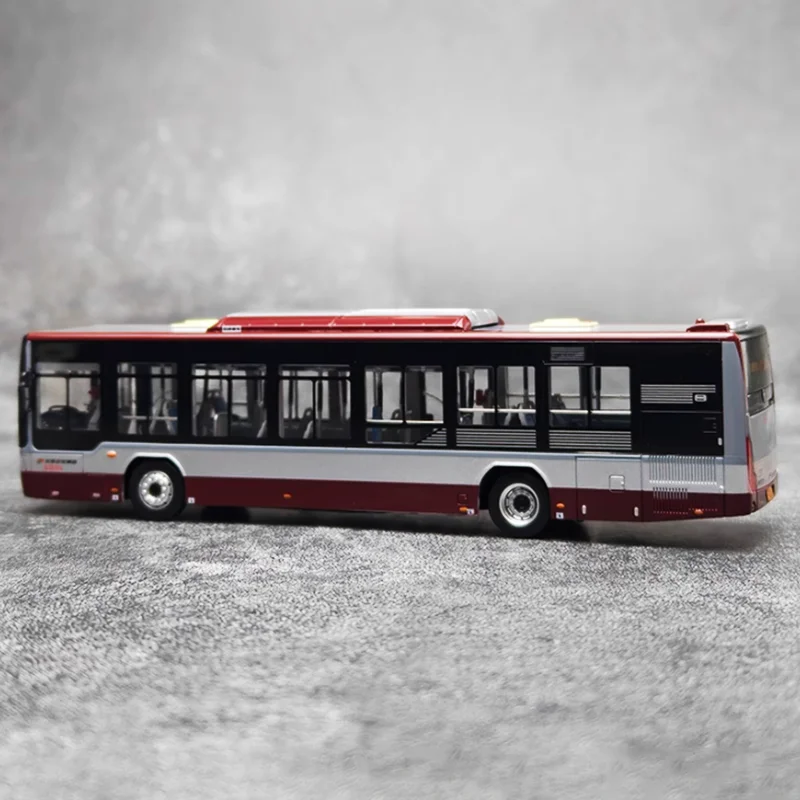 Diecast 1:64 Scale Futon Ouhui Bus BJ6123C7BCD Alloy Car Model Finished Product Simulation Toy Collection Gift Static Model