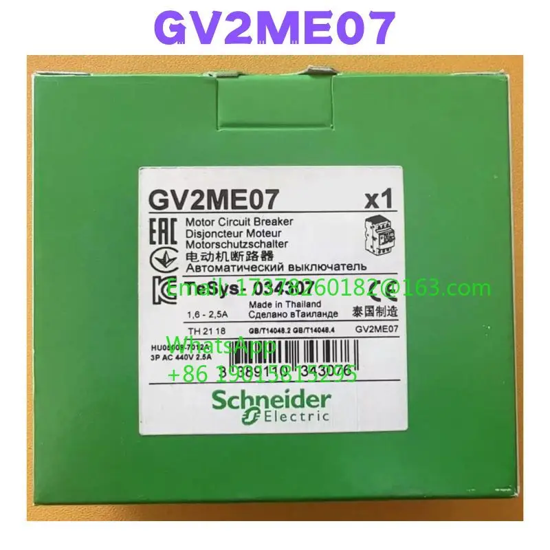 

Brand New And Original GV2ME07 Motor Circuit Breaker