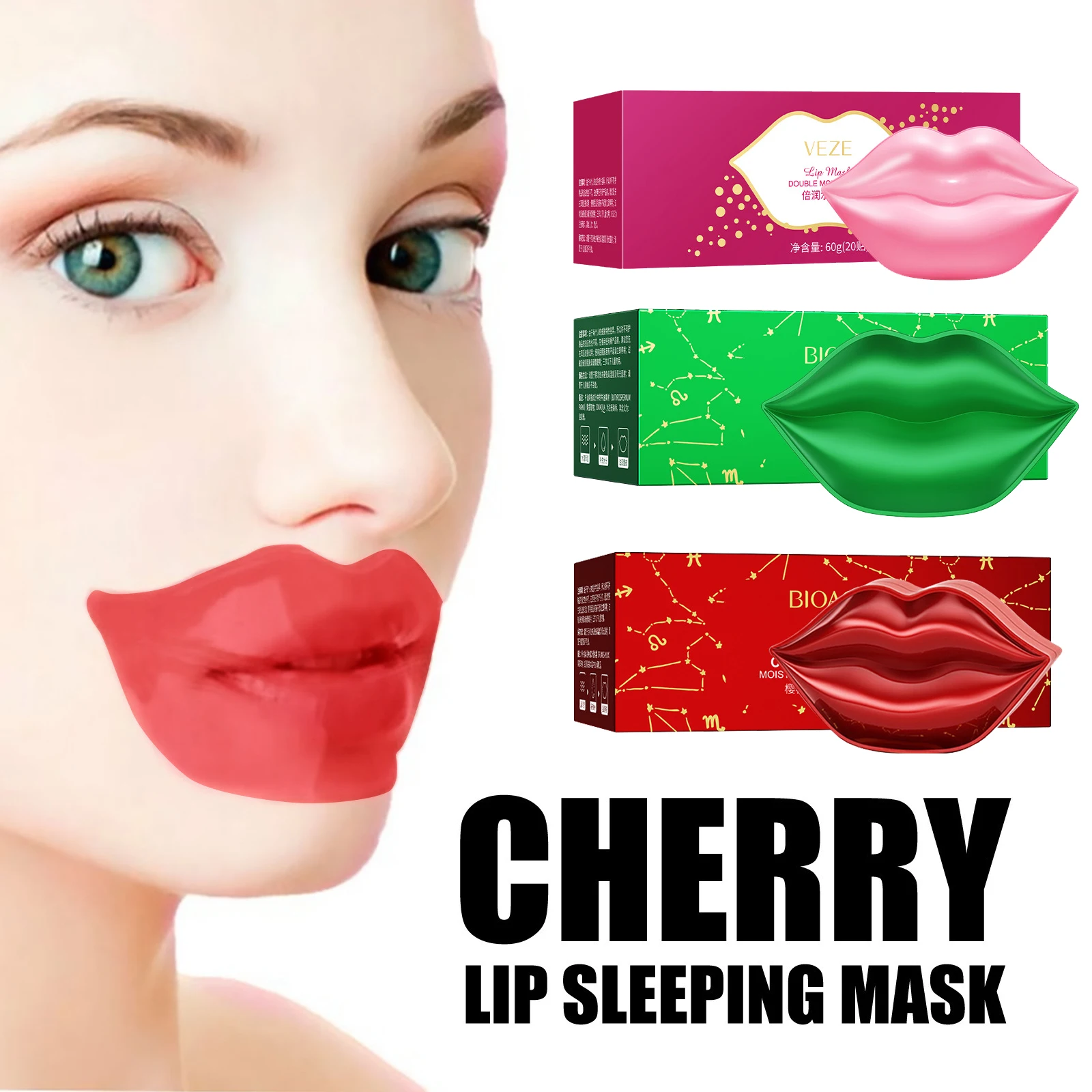 

Fruit Vitamin C Moisturizing Skincare Lip Mask Reducing Lip Wrinkles Repair Skin Lip Patches Face Care Masks Recreate Sexy Lips