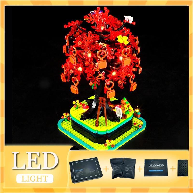 مجموعة إضاءة LED DIY لـ LEGO 21346 هدية مكعبات بناء شجرة العائلة (ضوء LED فقط، بدون نموذج كتل)