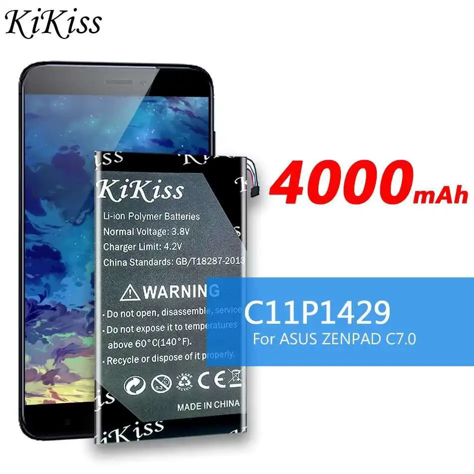 

Аккумулятор для планшета высокой емкости для Asus Zenpad C 7,0 c7.0 Z170MG Z710CG Z710C P01Z P01Y c11p1429 4000 мАч