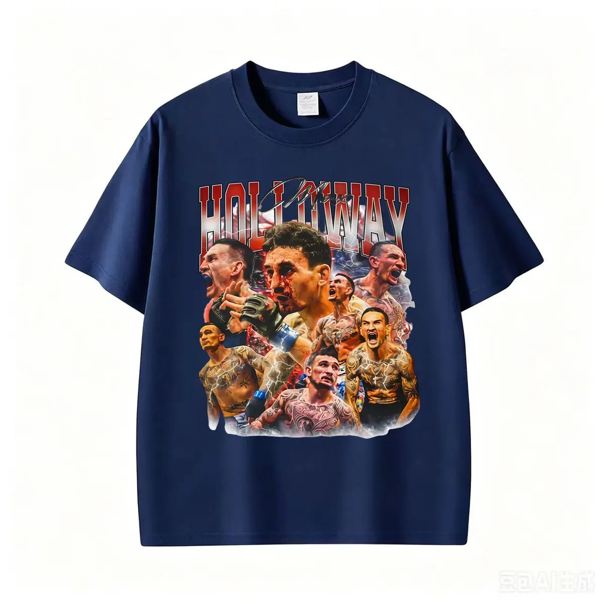 Limited Blessed Max Holloway Vintage Graphic T Shirt Men's Clothes Fashion Classic Gothic T-shirts Summer Tops Oversized T-shirt