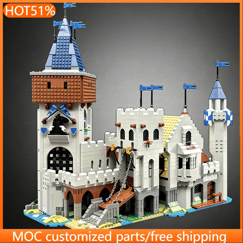 

4783 деталей: Средневековая величественная башня, стремительно восходящая в небо, мощный модульный конструктор MOC, развивающая игрушка-конструктор для мальчиков, подарок на Рождество