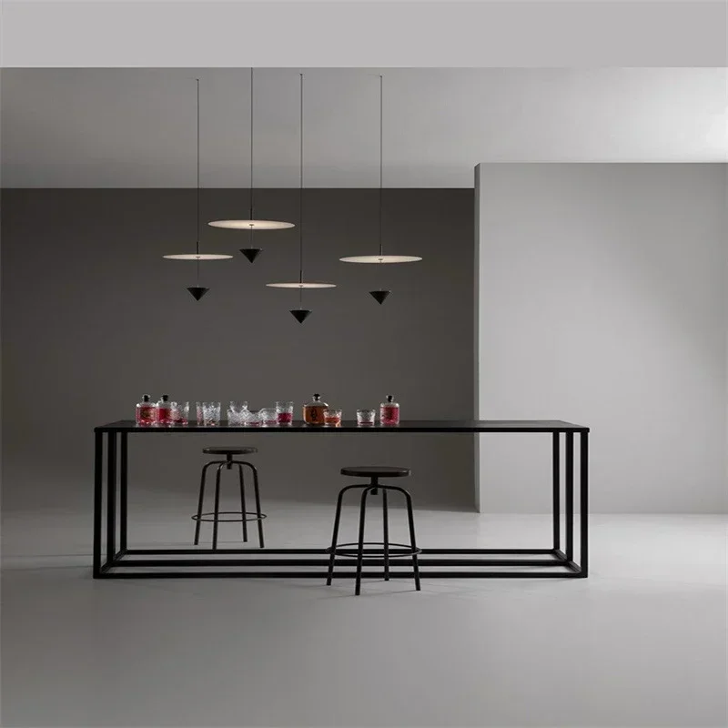 Nordic designer minimalist living room lamp restaurant bar counter coffee shop tea room display cabinet long line pendant light