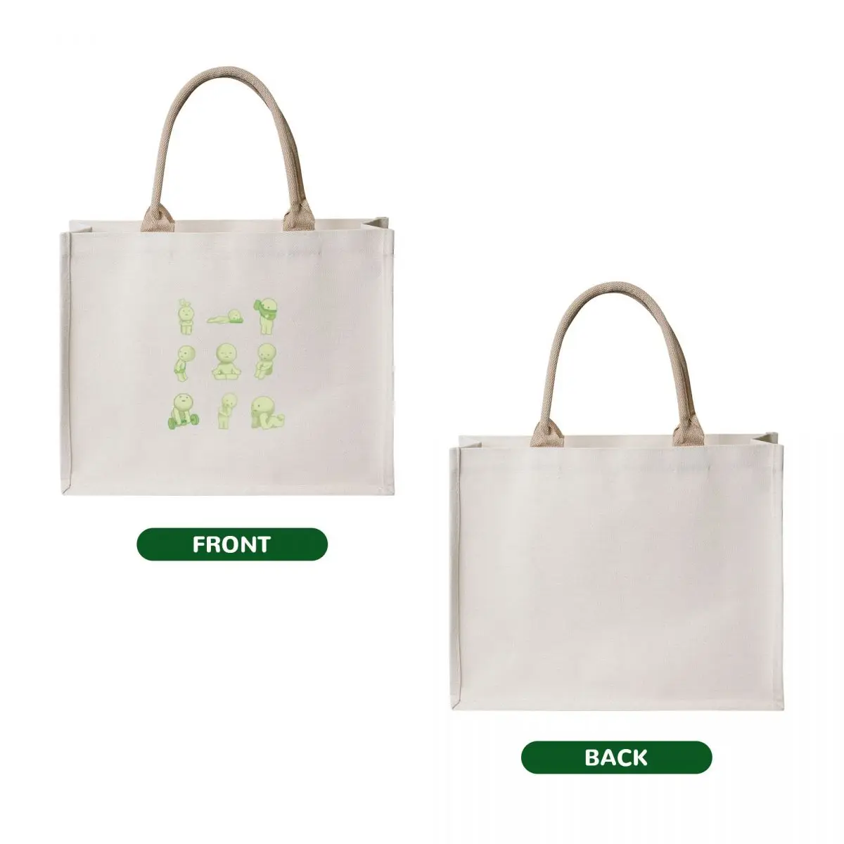 Smiski sticker pack Tote Bag reusable grocery bags Handbags women Handbags
