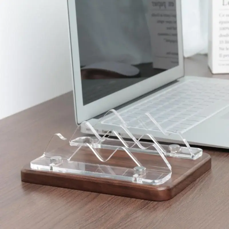 G6DD Walnuts Computer Stand, предлагая стабильную поддержку и управление кабелями для 4