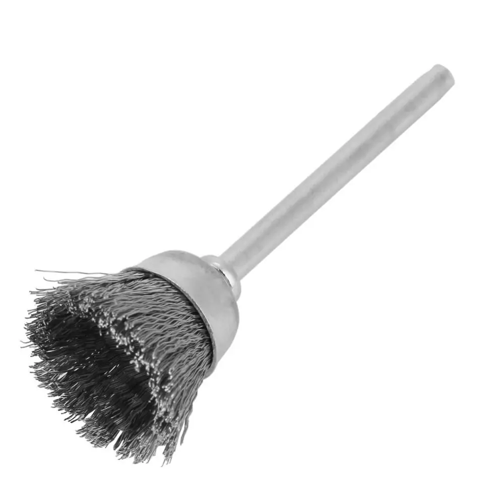 45Pcs 1/8 Inch (3mm Shank) Wire Brushes for Rotary Tools T-Shape, Bowl Type, Pin Type Wire Brush Wheel Set Dremel Accessories