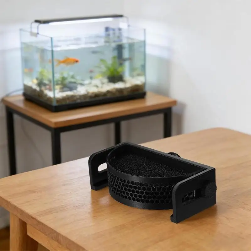 Aquarium-Filterblende mit Saugnäpfen, Fischbecken-Durchflussregler, Wasseroberflächen-Beruhiger und Durchflussreduzierer für Betta-Fische und Garnelen – Detail 7