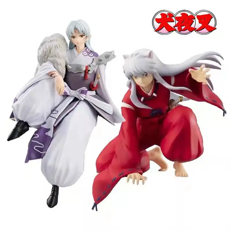 20cm Anime Inuyasha Figure Inuyasha Kikyō Sesshoumaru Higurashi Kagome PVC Action Figure Model Toys Collectible Model Toy Gift