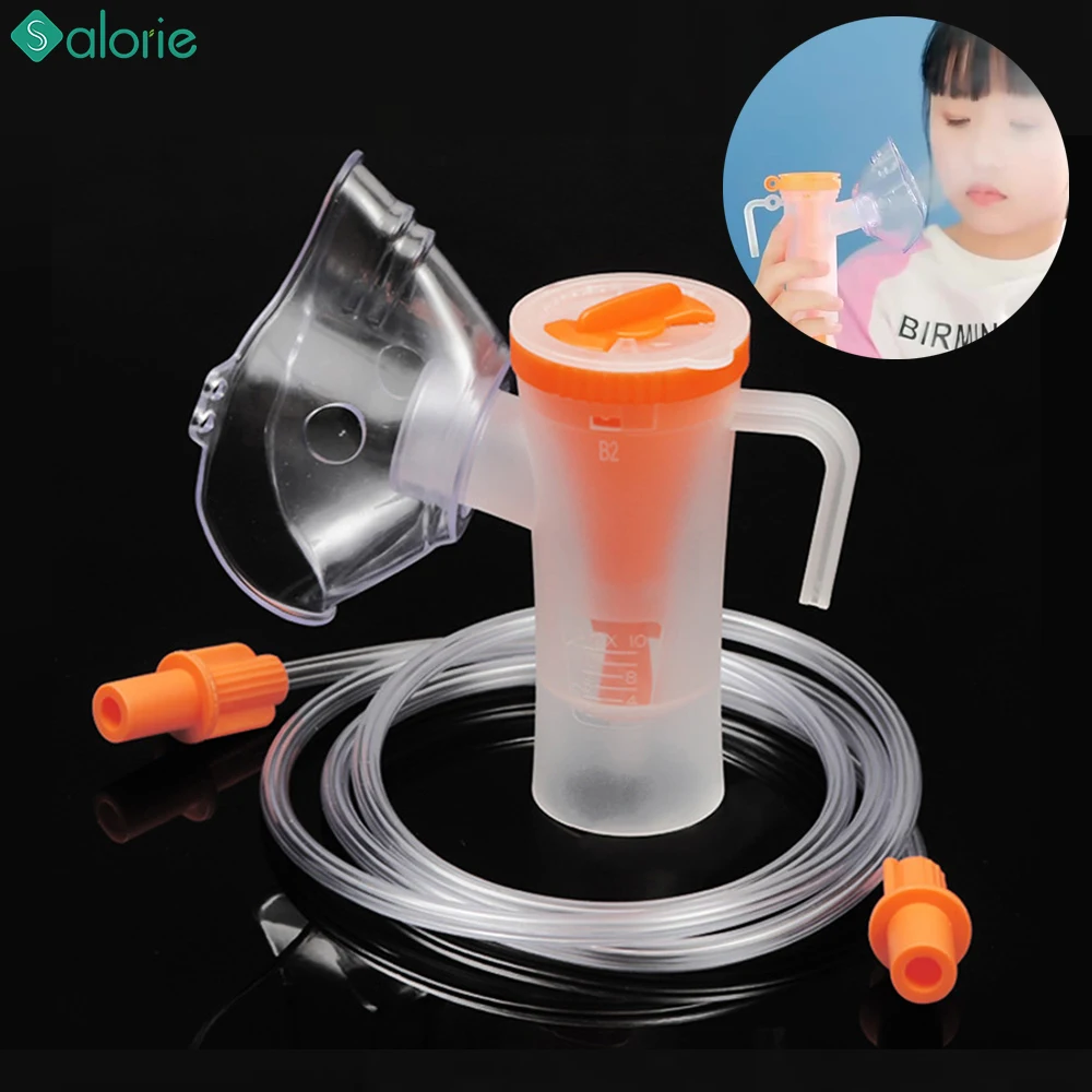 Inhaler Set Soft Tube Inhaler Catheter Nebulizer Cups Adult Kid Mask Filters Family Medical Air Compressor Nebulizer Accessories