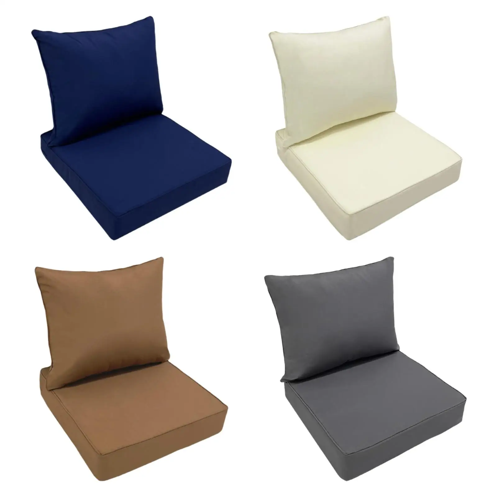 في الهواء الطلق وسادة مقعد عميق مجموعة ملء ثابت 48x48 سنتيمتر صدمة برهان عدم الانزلاق العالمي للإزالة الأثاث التعبئة ورقة رغوة للأريكة