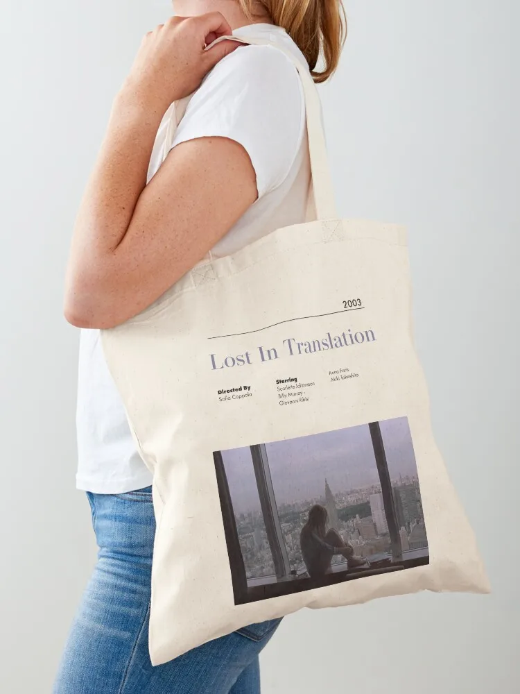 

Lost In Translation Alternative Minimalist Movie Poster Sofia Coppola Tote Bag Cloth bag bags for women ecological bags
