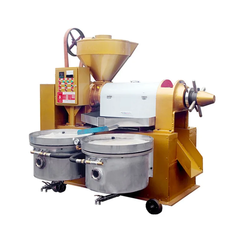 Automatic Press Machine High Extraction Rate Soybean Rapeseed Peanut Oil Pressing Equipment Commercial Material Elevator