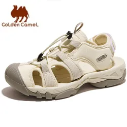 GOLDEN CAMEL Wading Shoes Baotou Sandals Outdoor Non-slip Wear-resistant Casual Beach Shoes for Women Summer River Tracing shoes