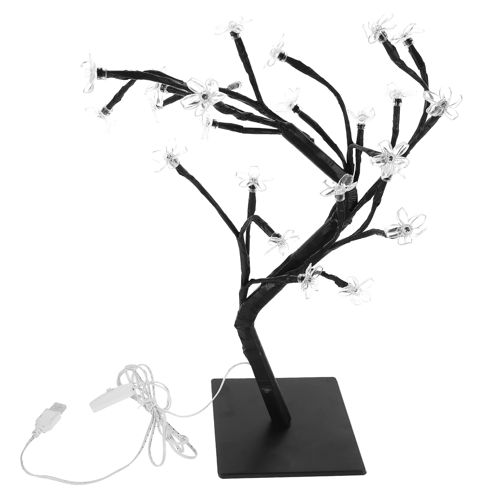 

Wireless Lamp Table Light Creative Tree Christmas Uni Room Decor Fiber Optic Flower Baby