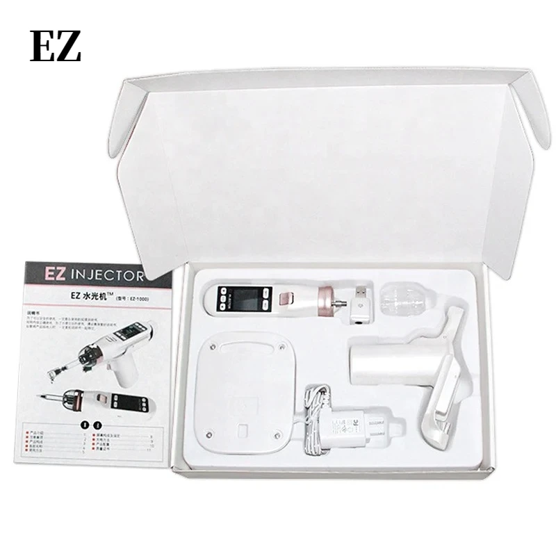 

EZ Hydra Vacuum Meso Gun EZ 5pin 9pin Needle Hydrolifting Mesotherapy Hydrating Skin Injector Derma Microneedle Pen
