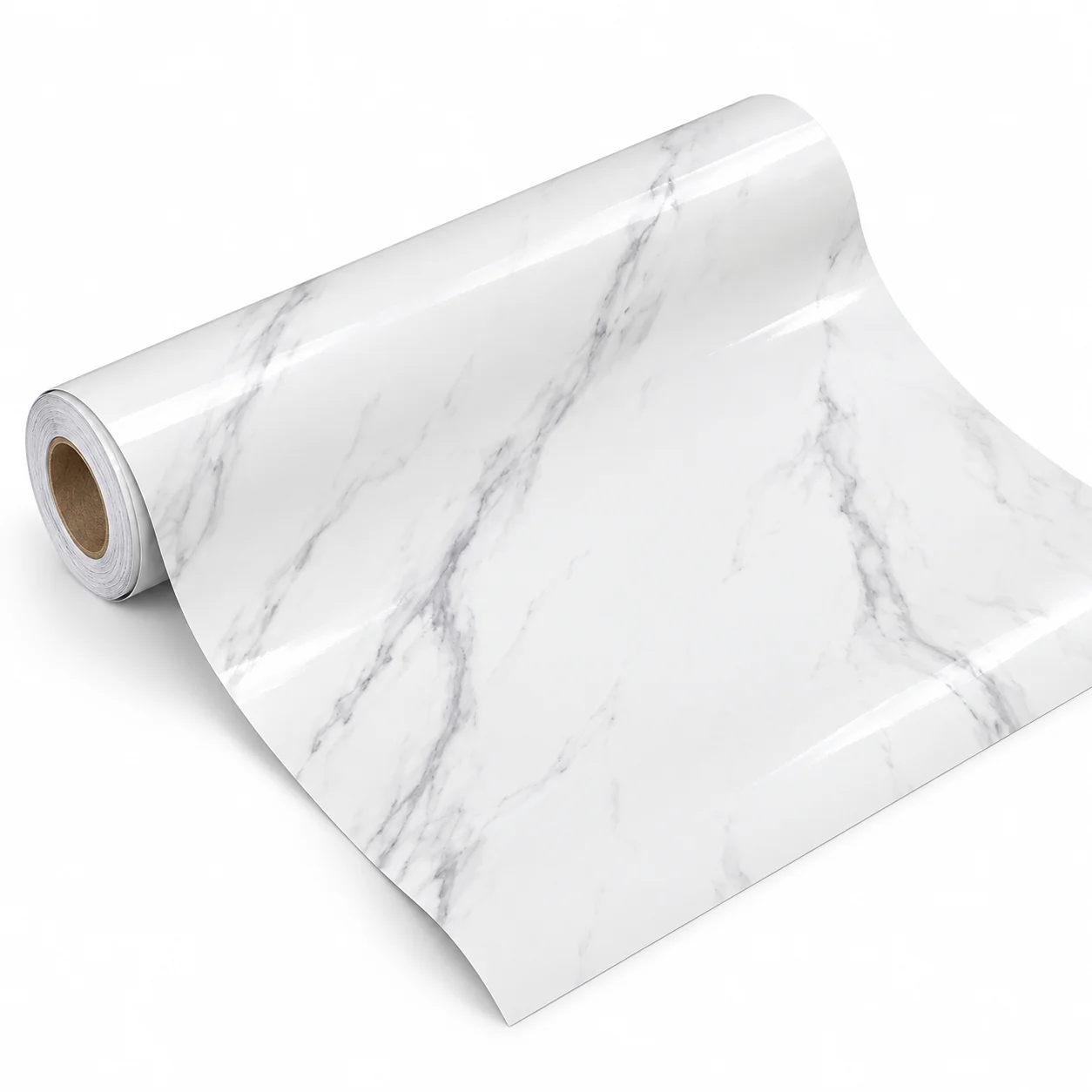 White Marble Contact Paper Peel and Stick, 15.75
