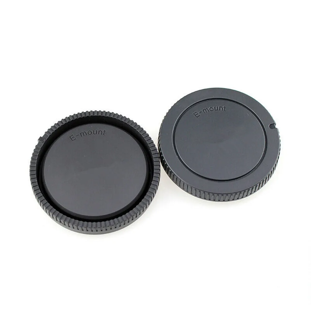 1Pair Camera Body Cap + Rear Lens Cap For Sony Nex Camera For Sony E Mount Lens For Sony A6300 A6000 A6400 A7R2 A7M3 ILDC Camera