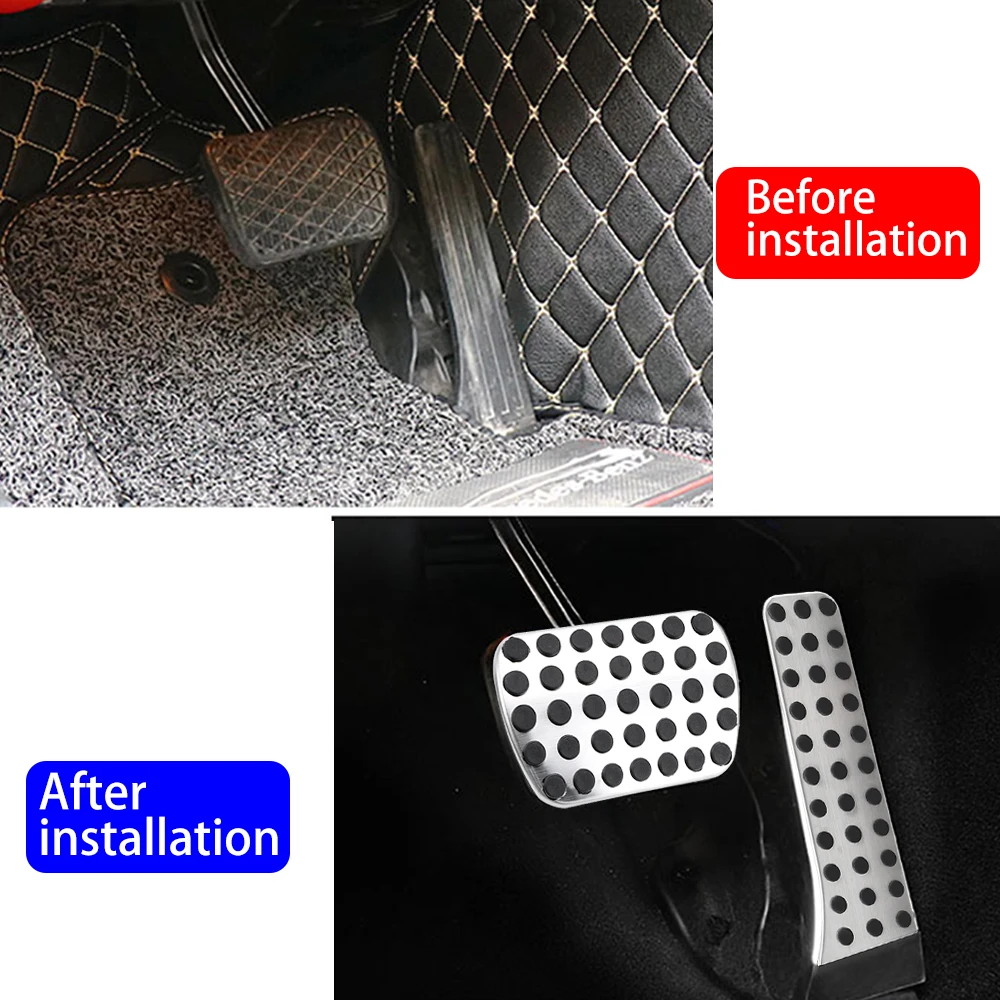 Car Pedal Brake Pad Footrests Interior Automotive Accessories For Mercedes Benz W203 W204 W211 W212 W210 C E S Class GLK CLS SL