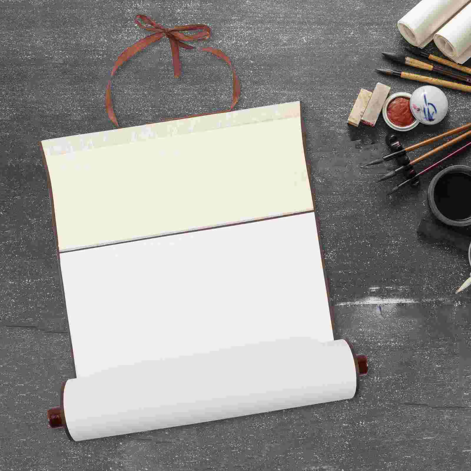 Premium Blank Scroll for Painting: Multi function Chinese Calligraphy Paper Scroll for Artwork Hanging Writing and More