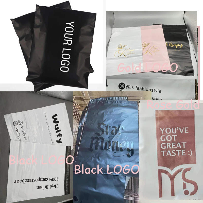 Customized LOGO Printing Clothing T Shirt Packaging Shipping Postal Mailing Bags poly mailer nude beige Shipping Mailer