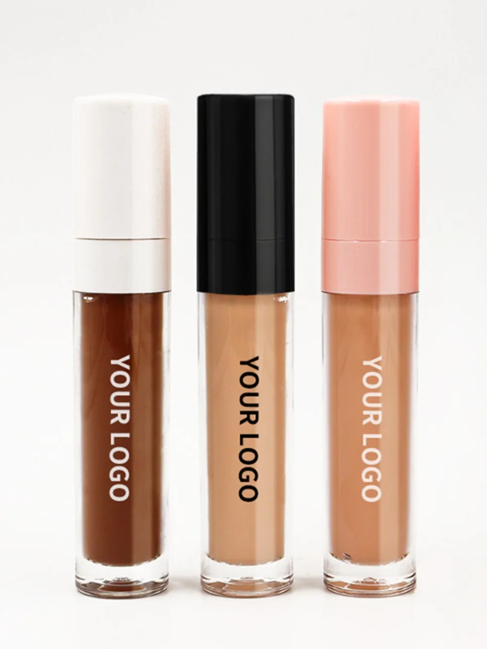 ビーガンメイクナチュラル軽量コンシーラープライベートラベル長期的な保湿カバーファンデーションコレクターカスタムロゴ