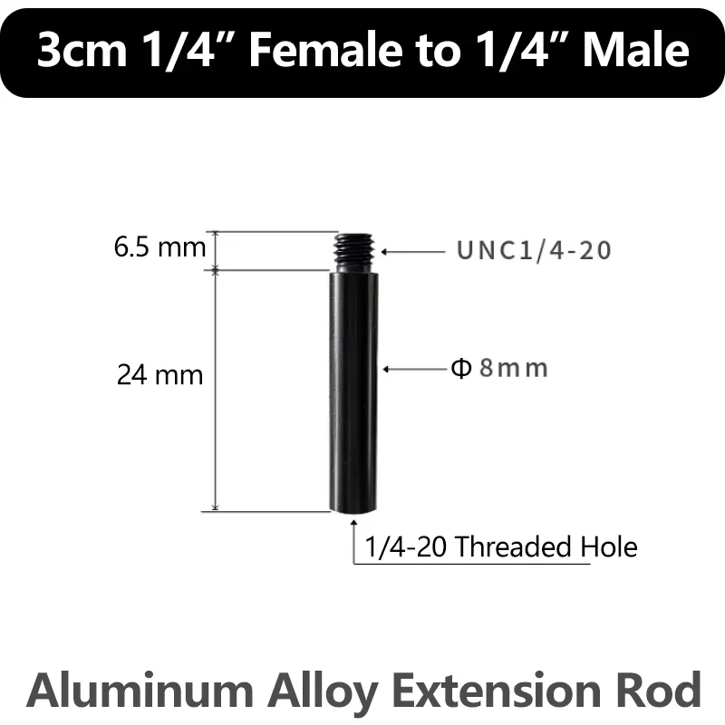 1/4 zu 3/8 M5 M6 M8 Gewindeadapter Stecker auf Buchse Stativschrauben-Adapter für GoPro Insta360 DJI OSMO Action-Kamera