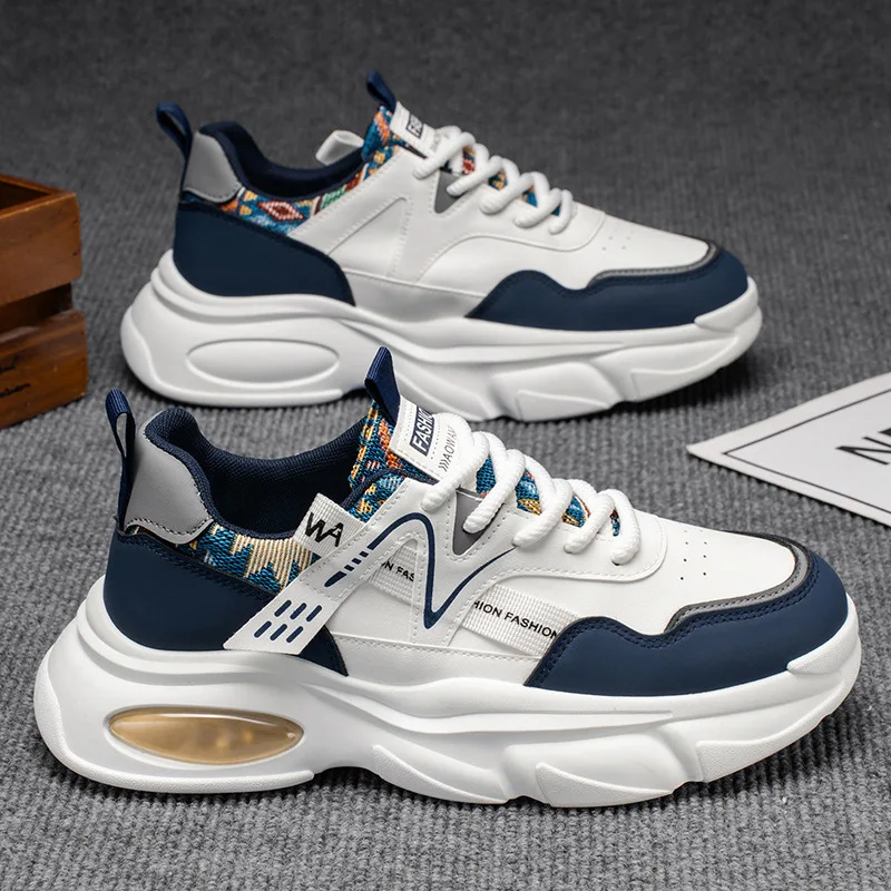 

Men's Trendy Versatile Thick-Soled Casual Running Shoes Breathable Jogging Footwear for Spring And Autumn