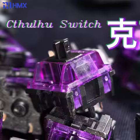 Crispy &amp; Resonant Linear Switches by SU LAB Cthulhu Ultimate POM Stem, PC Top Housing | 2.0mm Travel for Custom Keyboard Builds