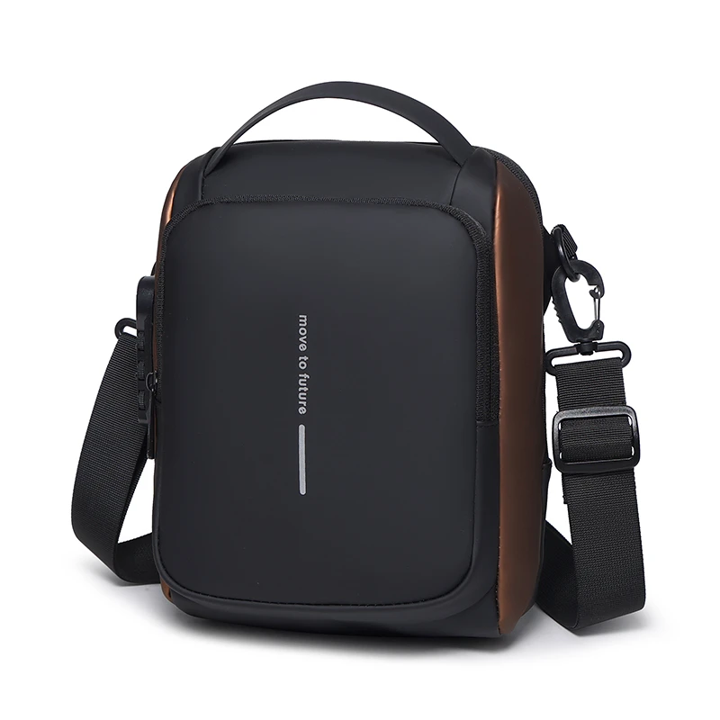 

Men's Anti-Theft Crossbody Bag with Password Lock Waterproof Shoulder Sling Backpack for Travel Work Cycling