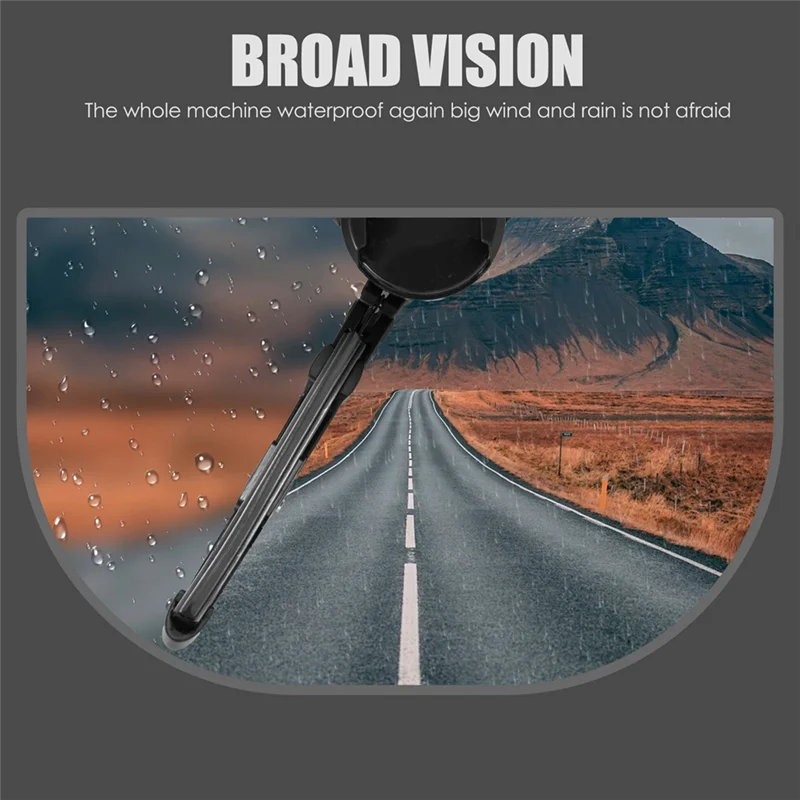 

Motorcycle Helmet Electric Wipers Visor Windshield Wipers 1200Mah Full-Face Helmet Wipers