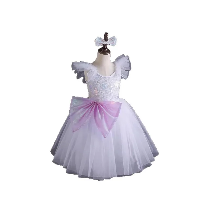 Girls Camisole Ballet Tutu Dress Soft Fluffy Tulle Swan Lake Princess Skirt Stage Performance Ballerina Party Dancewear Outfit - view 6