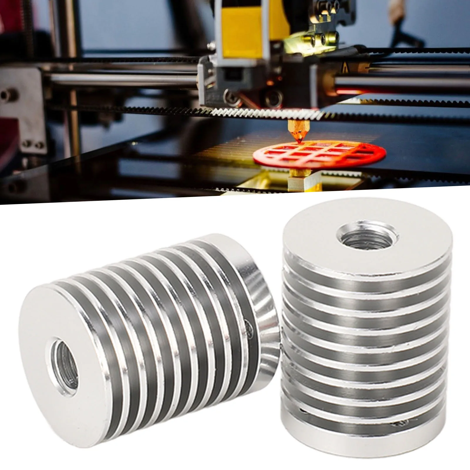 بالوعة حرارية من الألمنيوم Hotend v6 لطابعة ثلاثية الأبعاد ، 2 صانعة