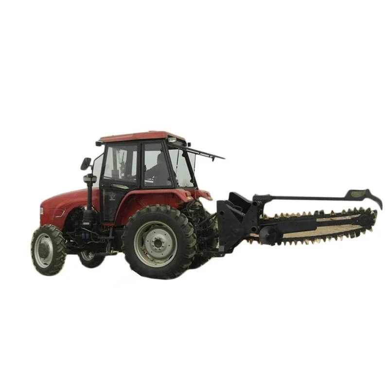 Agricultural new chain deep trenching machine engineering pipeline chain trenching machine