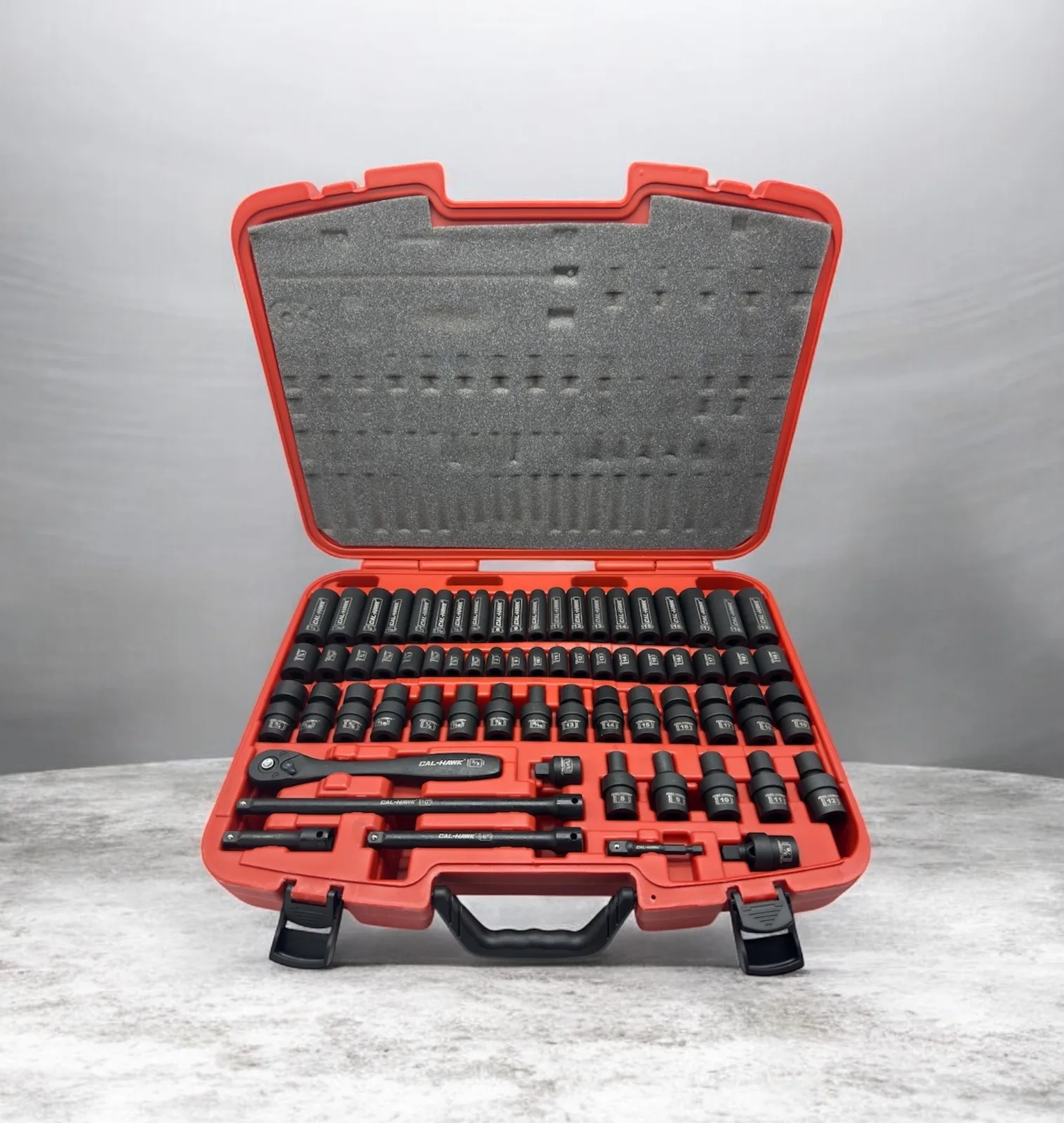 Hand Tool Sets67 Piece 3/8 Inch Drive Socket Wrench Set Metric and Standard Tools for Impact