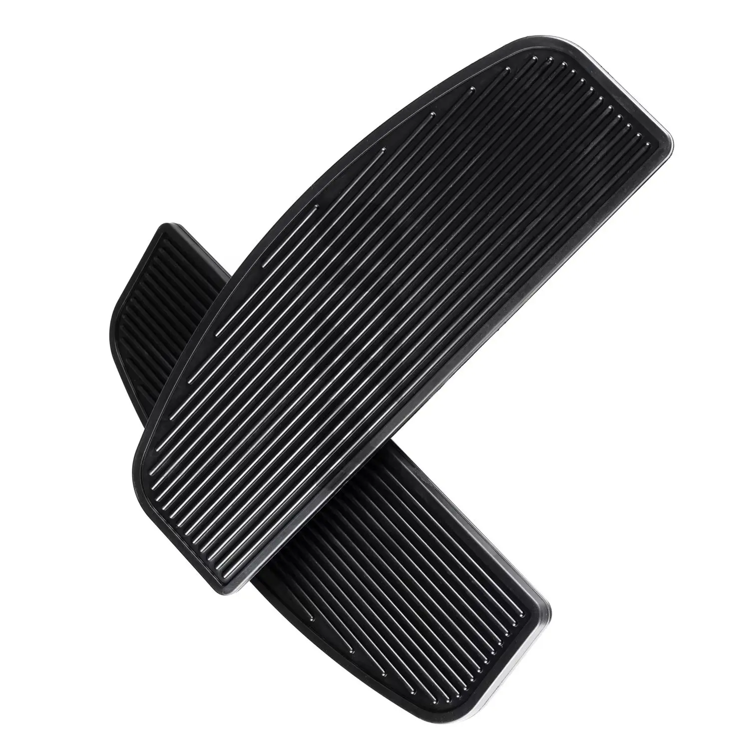 

Motorcycle Front Rider Insert Floorboard Footboard Footrest Footpegs For Harley Touring Road King Electra Glide Tour Glide Black