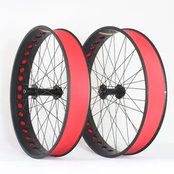 26x4.0/4.9 inch ebike snowmobile wheel set Quick release rim design stronger double-layer rim Front rear fatbike rim