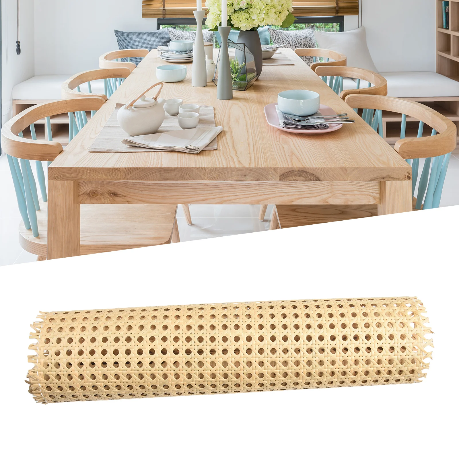 

Upgrade Your Antique Furniture Collection with Our High Quality Rattan Mesh Roll Sheet Webbing Material – Many Sizes Available!