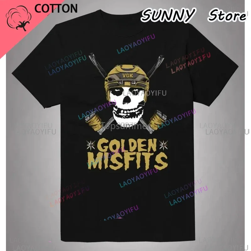 Golden Misfits Las Vegas Golden Knight Team Fan Top Popular Tailor T-shirt O-neck Summer Personalized Fashion Men's