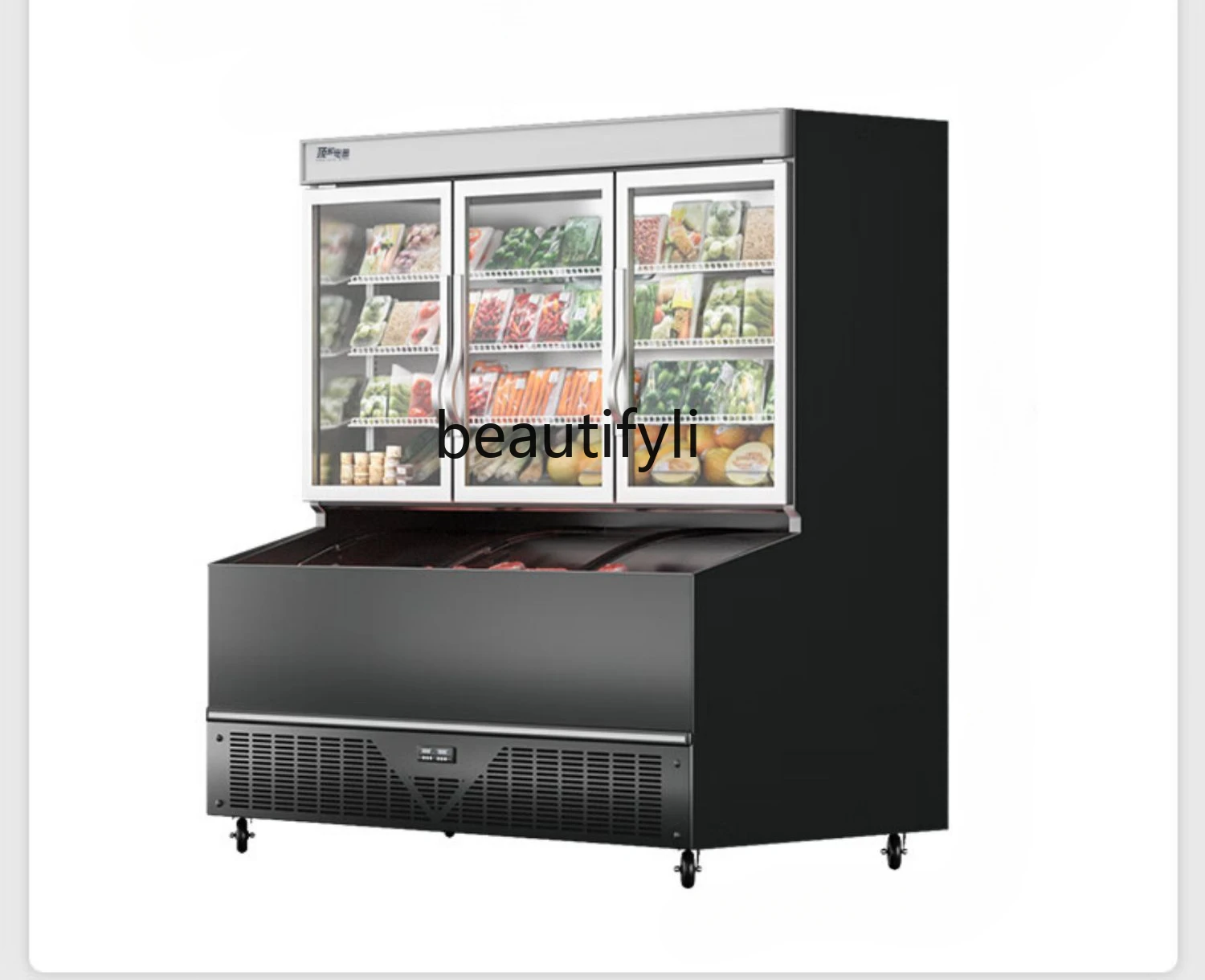 A la carte display cabinet fresh-keeping cabinet convenience store ice cream cabinet double warm popsicle ice cream freezer