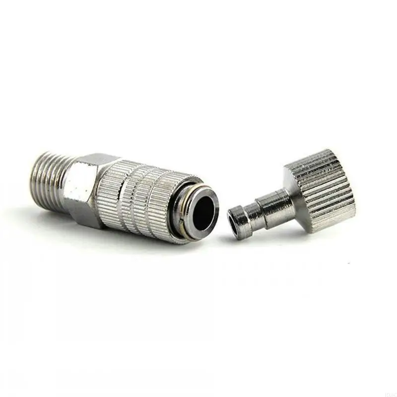 Conector adaptador conexión rápida HX6C, accesorio rápido adecuado para aerógrafos y mangueras a prueba fugas, fácil uso