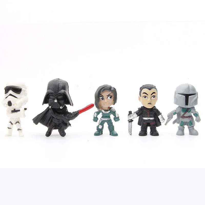 14PCS Star Wars 4-6 ซม.Master Baby Yoda Darth PVC Action Figureอะนิเมะตัวเลขคอลเลกชันของเล่นชุดของขวัญ